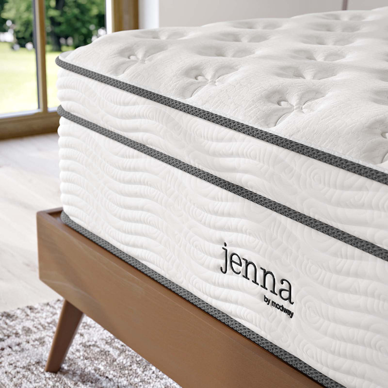 Matelas à ressorts et mousse Modway Jenna, Très grand lit, 14"