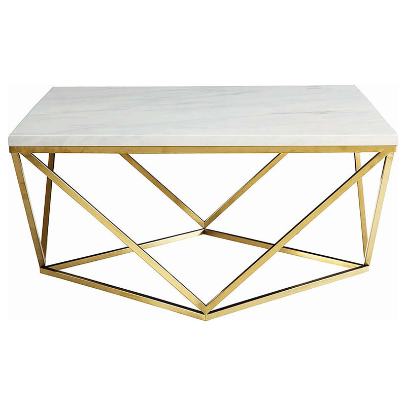 Table basse avec pieds en métal