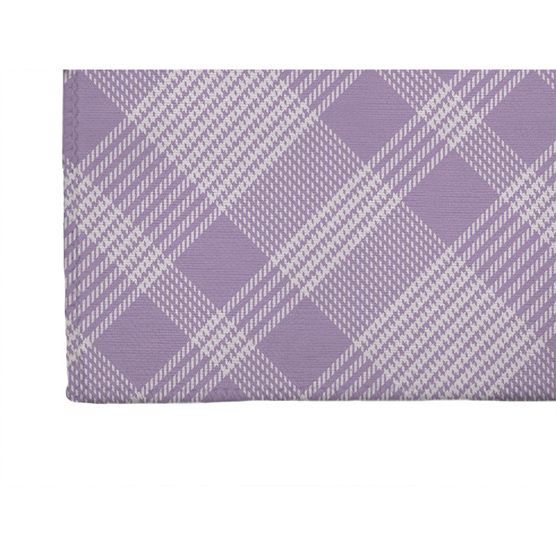 Lily Tartan Non-Slip Outdoor Rug, Runner 2'6" x 8'