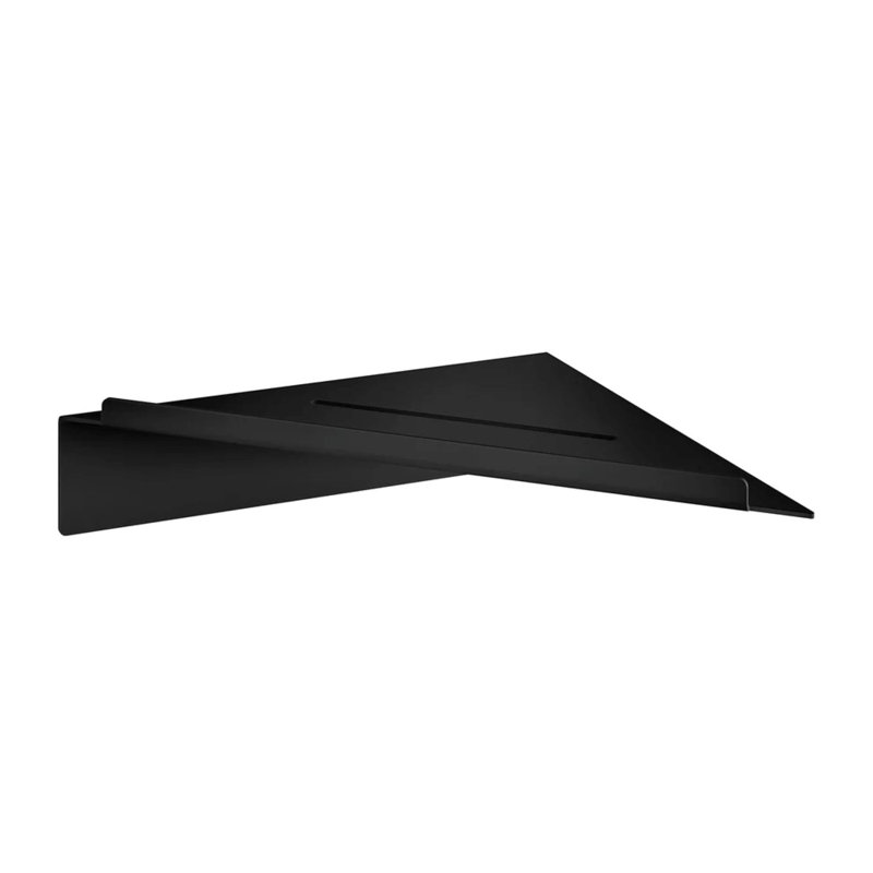 Tablette de douche murale auto-adhésive, Noir mat