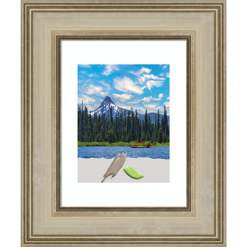 Cyrill Picture Frame with Mat, 11" x 14", Black