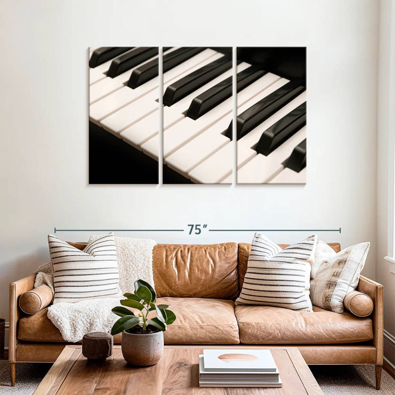 Abarca Notes Of Piano Keys, H 36 po x l 57 po