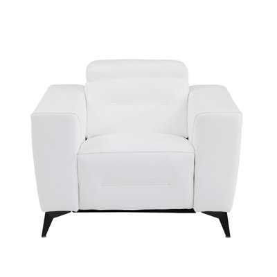 Fauteuil inclinable électrique en cuir fleuri Waad