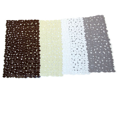 Tapis pour salle de bain pierres caoutchouteuses