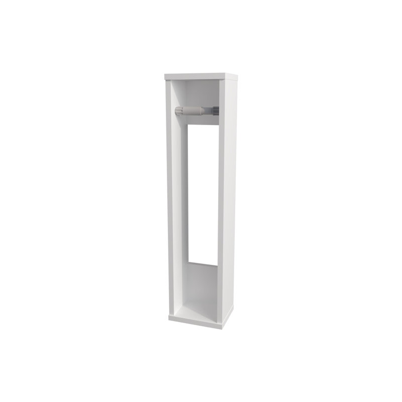 TUHOME Supai Toilet Paper Holder in Melamine, White