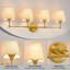 Luminaire de salle de bain à intensité variable 4 lumières 35 "avec abat-jour en lin-129914344-133144552-133144556