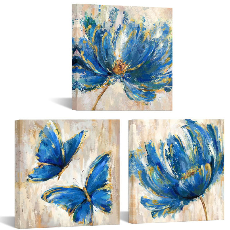 Art mural pour salle de bain, Bleu