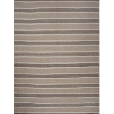 Custom Striped Area Rug in Brown