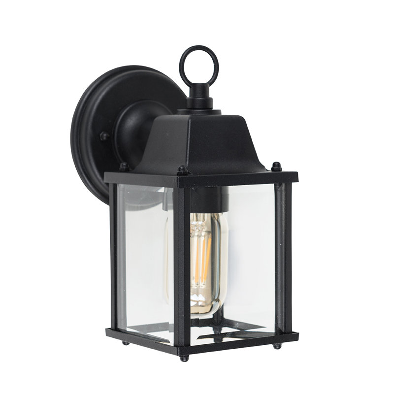 Dewsbury Black Outdoor Wall Lantern, No Bulb
