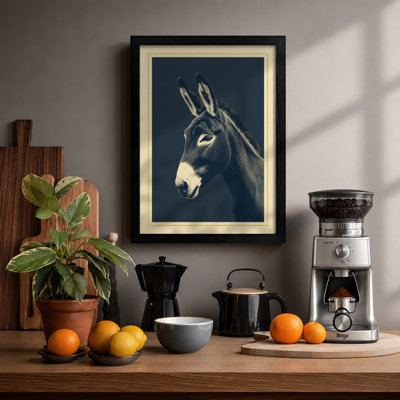 Donkey In Profile Minimalist - Print