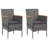 Rectangular 2 - Person Bistro Set with Cushions-688709169-688709170