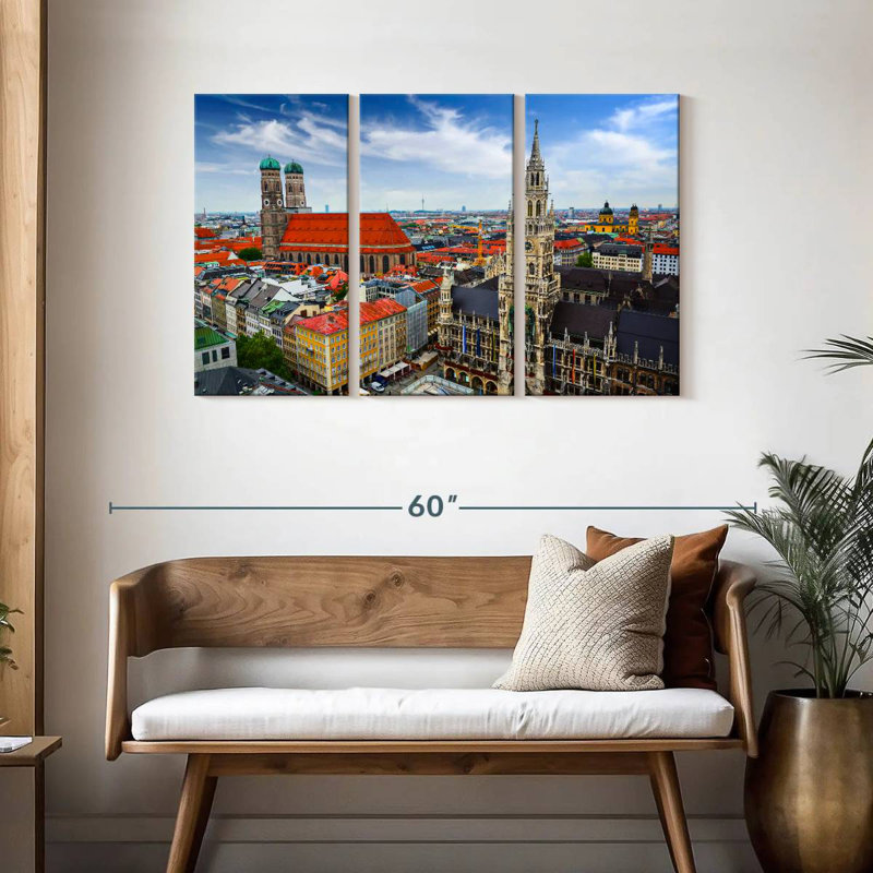 Paysage urbain du camion R munich, H 28 po x l 45 po