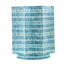 17x17x20" Stool with Capiz Design, Blue Multi