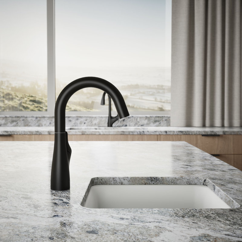 Rival Single-Handle Bar Sink Faucet, Matte Black
