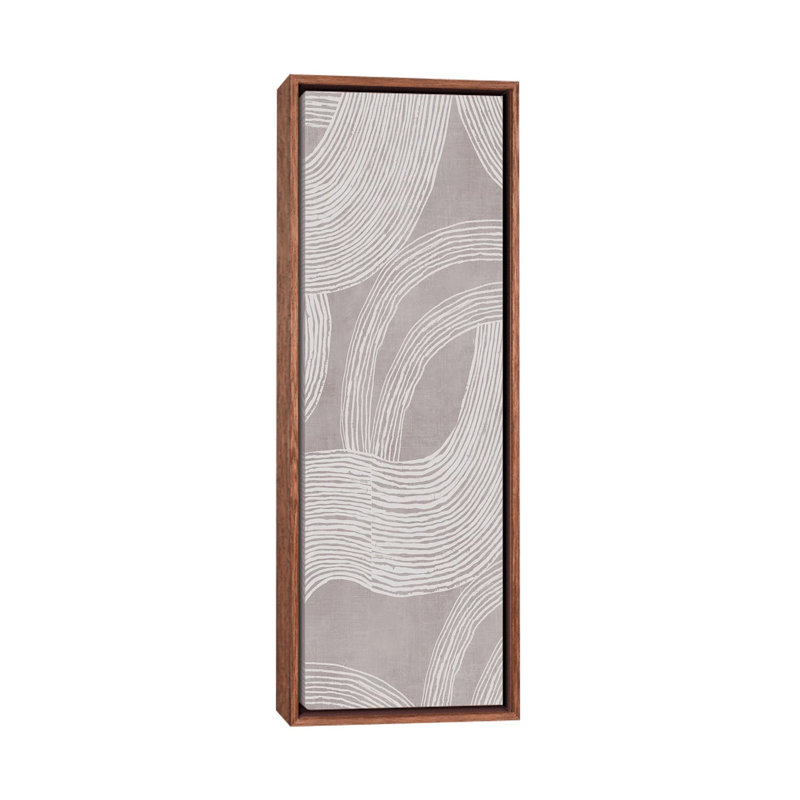 Conigured I - reproduction d'art murale - toile encadrée, 72 po x 24 po, Toile avec cadre, Brun