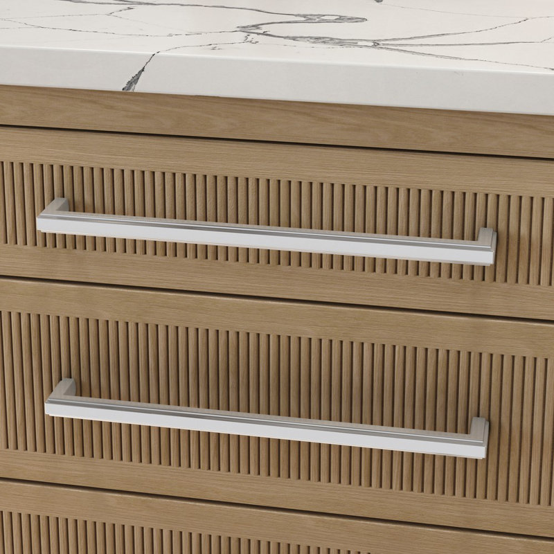 4429 Raised Appliance Pull, Polished Chrome