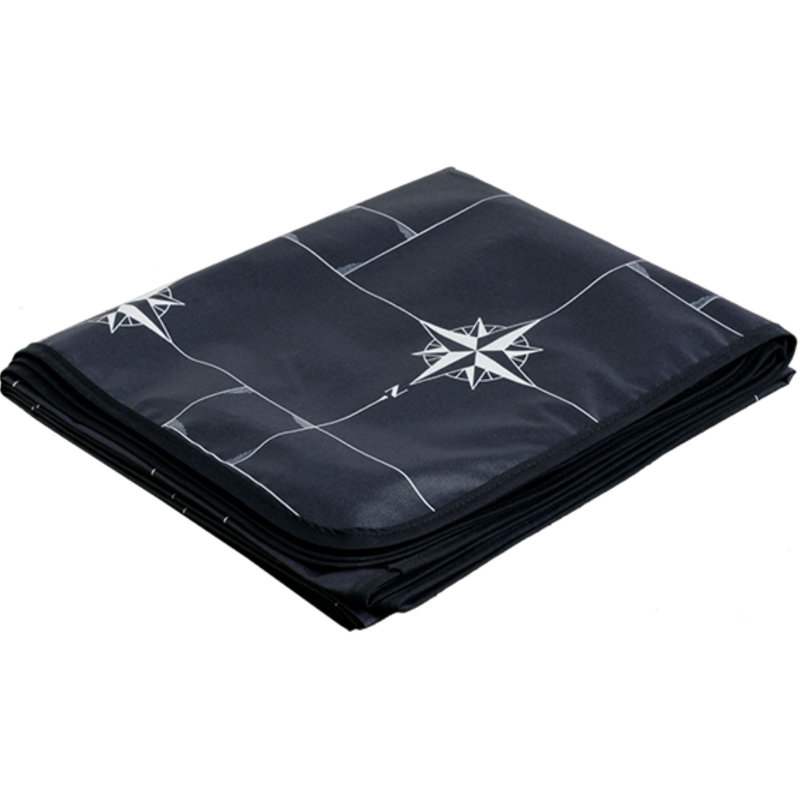 Small Compass Print Waterproof Tablecloth - Northwind, 61" x 51.18"