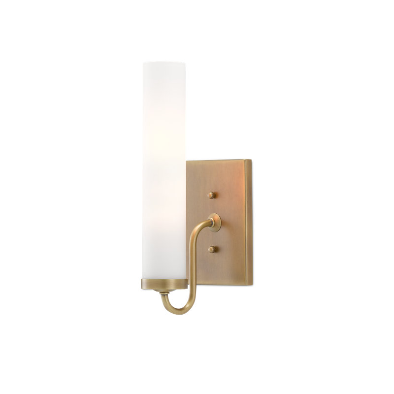  Brindisi 1 - Light Armed Sconce, Antique Brass