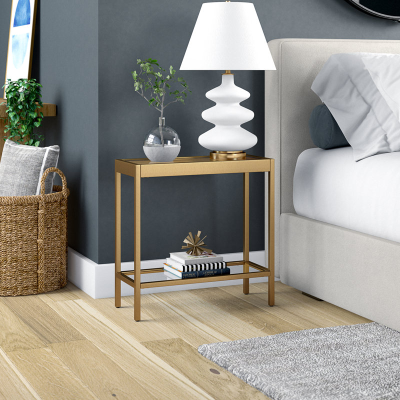 Alexis End Table, Brass