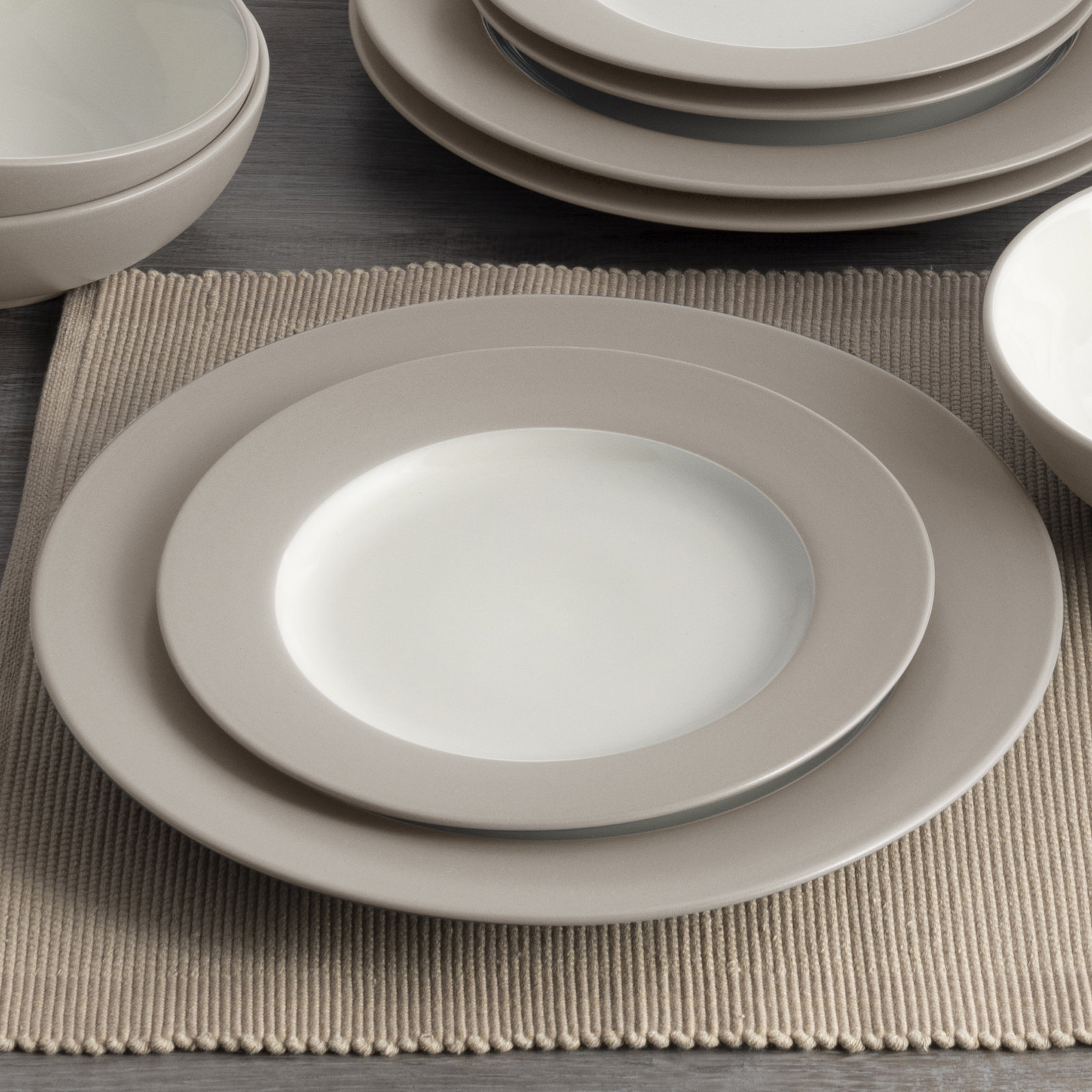 Noritake Colorwave Rim Salad Plates, 8-1/4", Sand