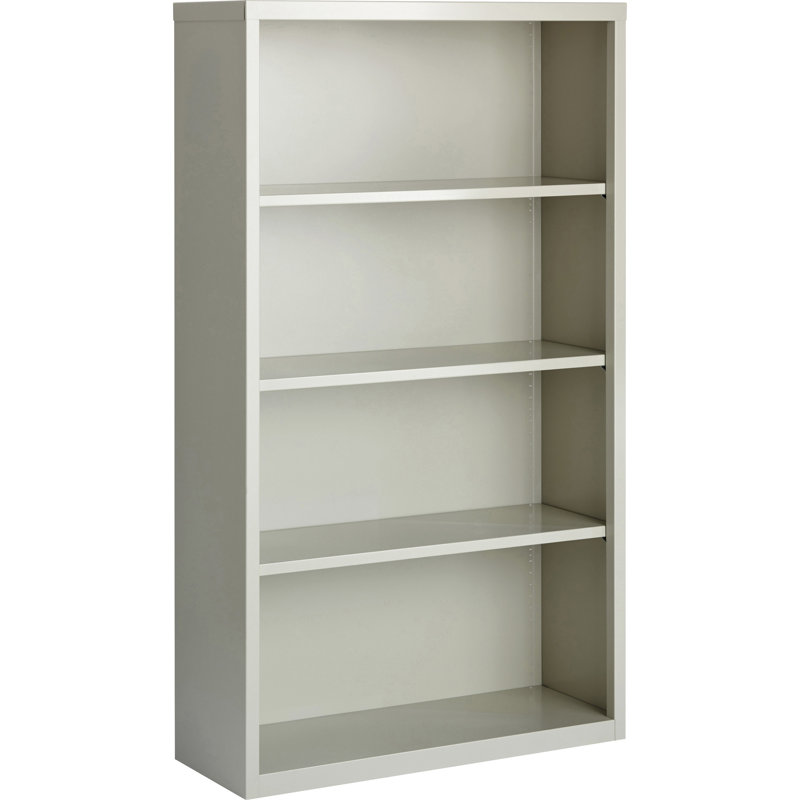 Bibliothèque standard Fortress, Gris clair, (4 tablettes) H 60 po x l 35 po x P 13 po