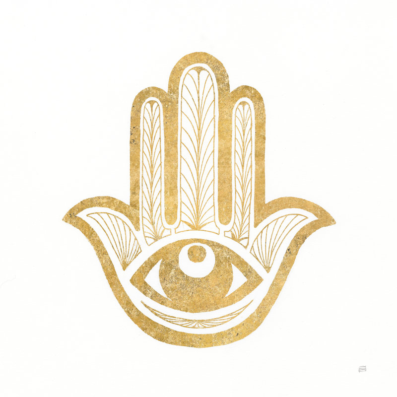Hamsa I by Chris Paschke - No Frame Painting on Canvas, 76cm H x 76cm W x 3.8cm D
