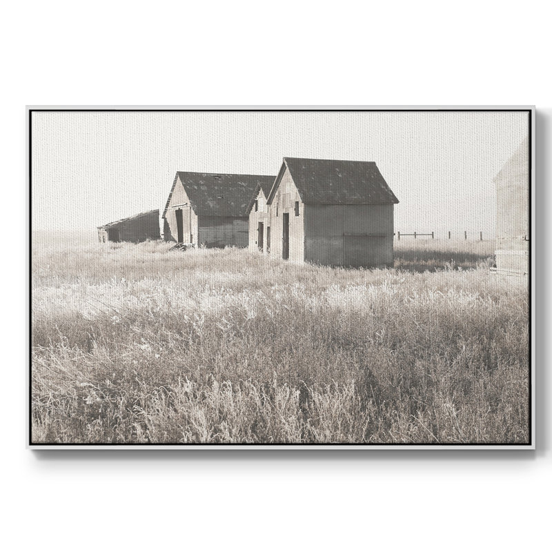 Neutre grange, reproduction sur toile, H 17 po x l 25 po x P 2 po, Blanc