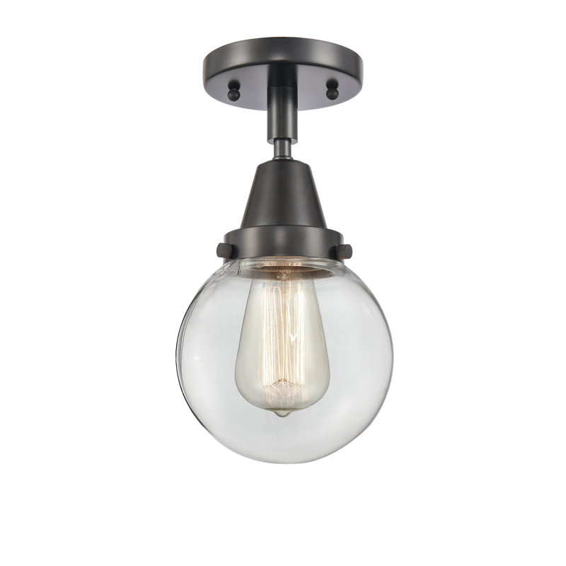 Plafonnier encastré en verre Alfonsa, Ampoule non incluse, Oui, Noir mat