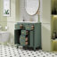 Ensemble de meuble-lavabo 36 po avec lavabo en céramique, meuble-lavabo simple autoportant moderne à 4 tiroirs et 2 armoires, meuble de rangement pour la salle de bain, ensemble de meuble-lavabo à cadre en bois massif-1737466894