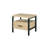 Yawan Oak & Black Finish Accent Table