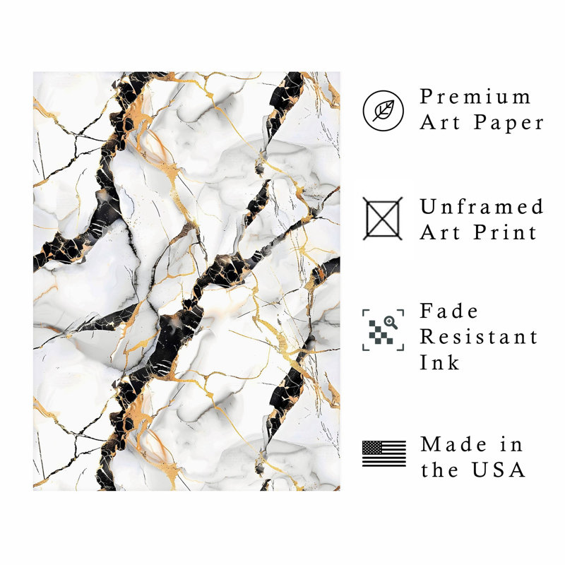 «Abstract Grey Marble Geode Crystals II», reproduction d'art moderne sans cadre, H 36 po x l 24 po