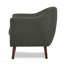 Chaise d'appoint - Chaise de salon en tissu massif rembourrée avec des pieds en tissu gris