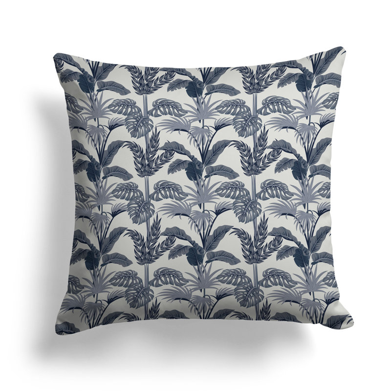 Coussin Jungle Symphony, H 20 po x l 20 po, Gris/beige