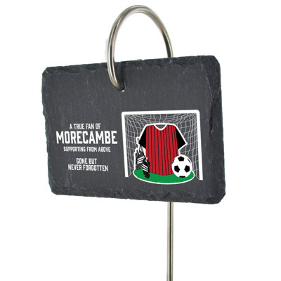 Boyde Morecambe Fan Football Slate Grave Marker Memorial Plaque