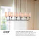 Ardea 10 Light Metal Dimmable Chandelier