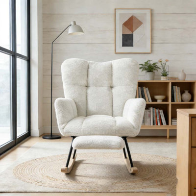 Chaise berçante pour salon d'intérieur