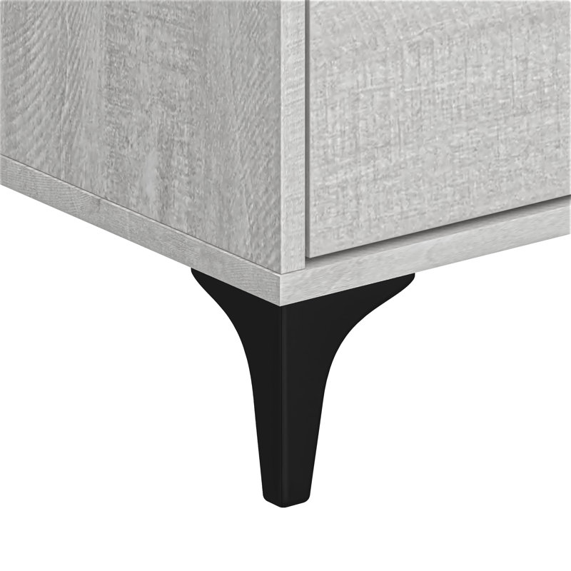 Commode 5 tiroirs Norcross, Chêne gris cendré
