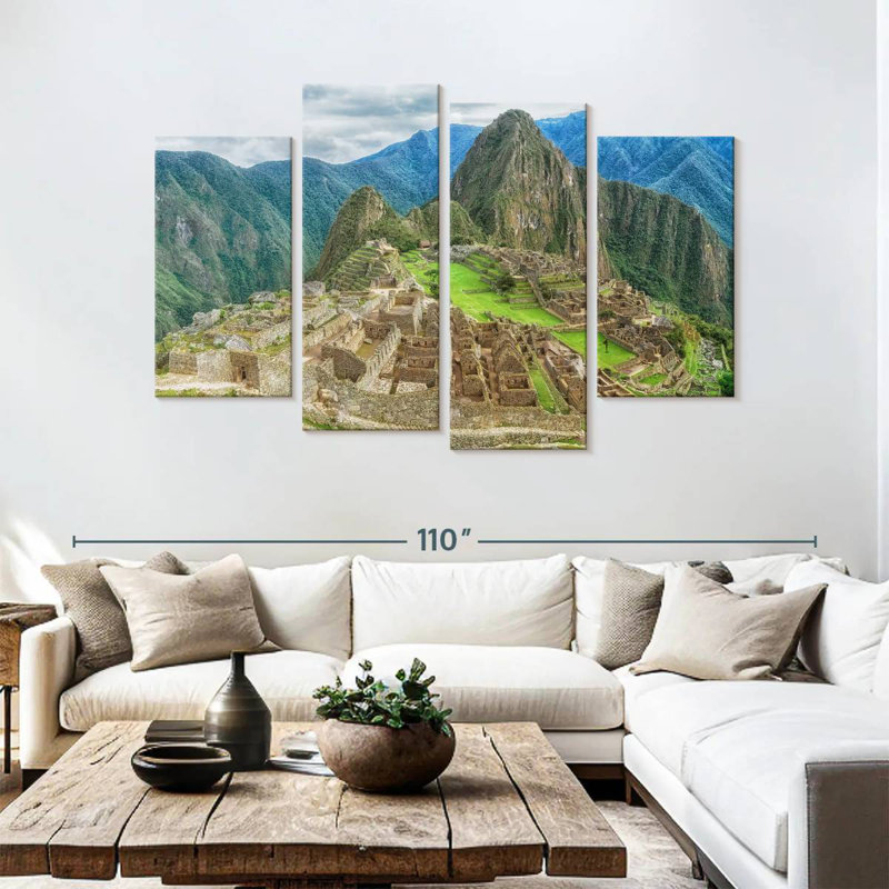 Lilie Inca Ruins At Machu Picchu, 54" H x 84" W