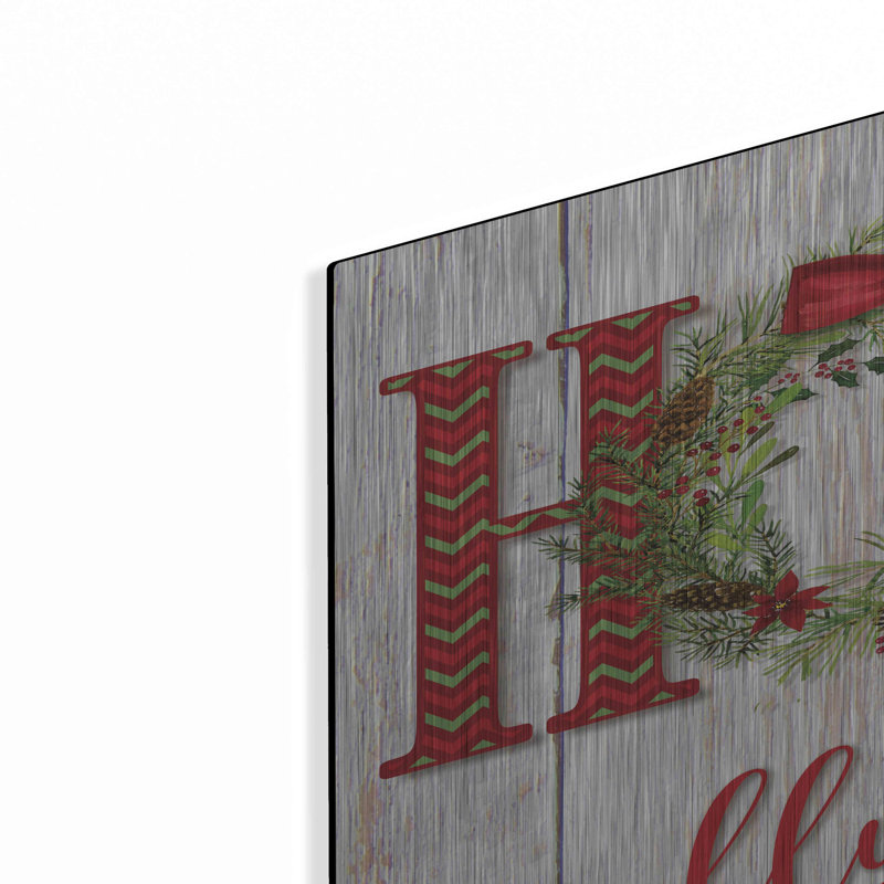 «Holly Jolly Christmas» par Mollie B, métal, H 36 po x l 24 po