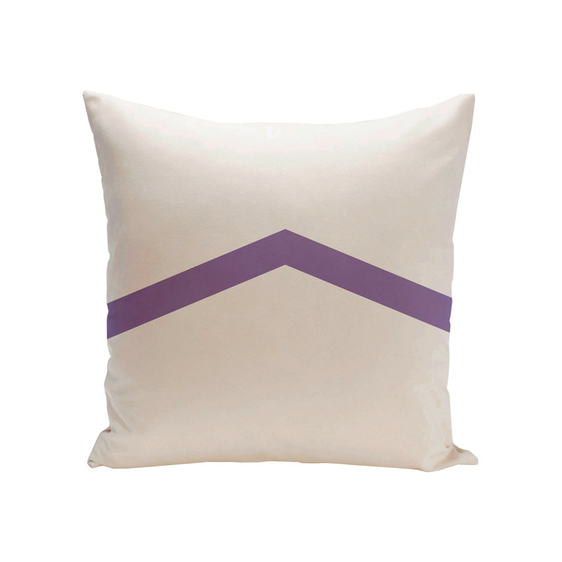 Geometric Reversible Throw Pillow, 18" x 18", Heather