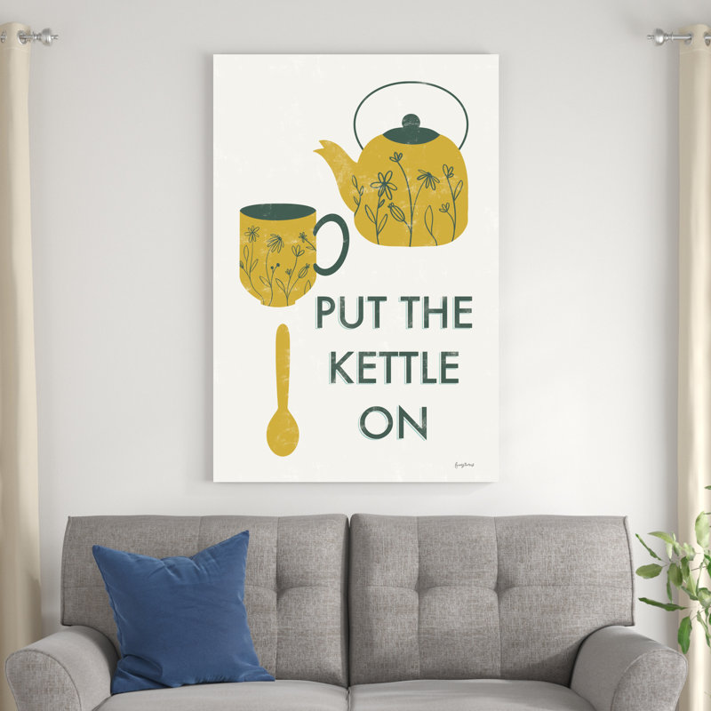 " Retro Kitchen Coffee IV " by Becky Thorns, 32" H x 48" W x 1.25" D