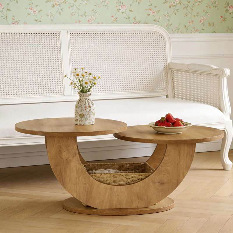 Accent Center Table,Cocktail Table,2-Tier Coffee Table