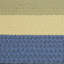 Tapis ovale en polypropylène tissé à la machine intérieur / extérieur bleu Oasis-95698320