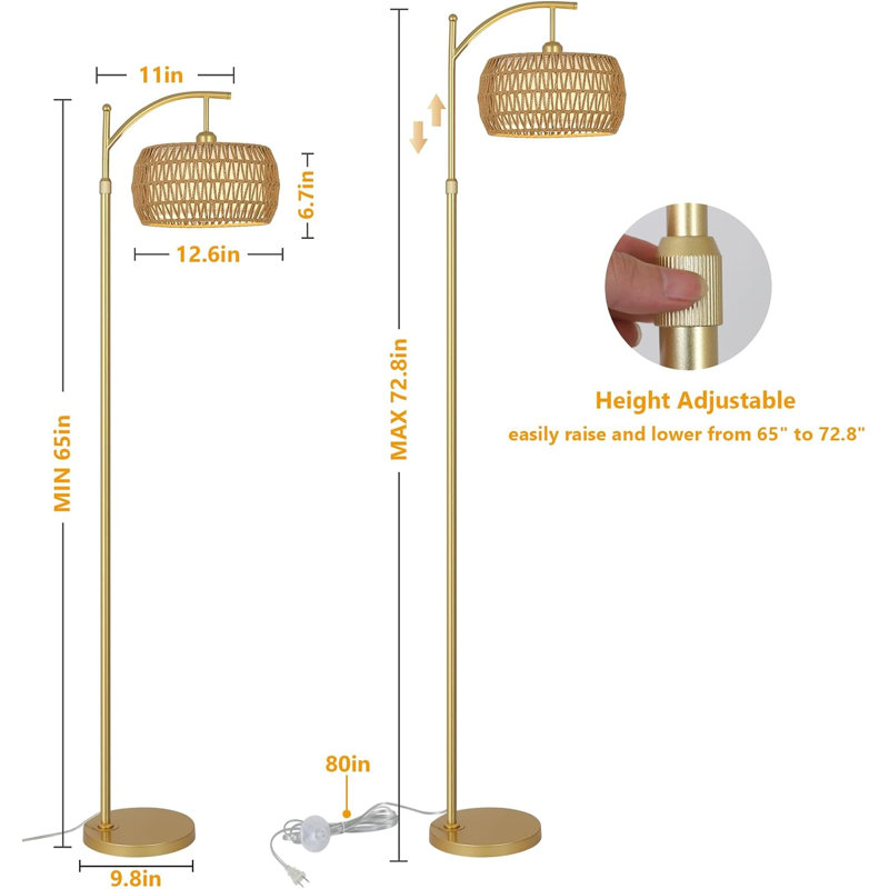 Lampe sur pied Boho
