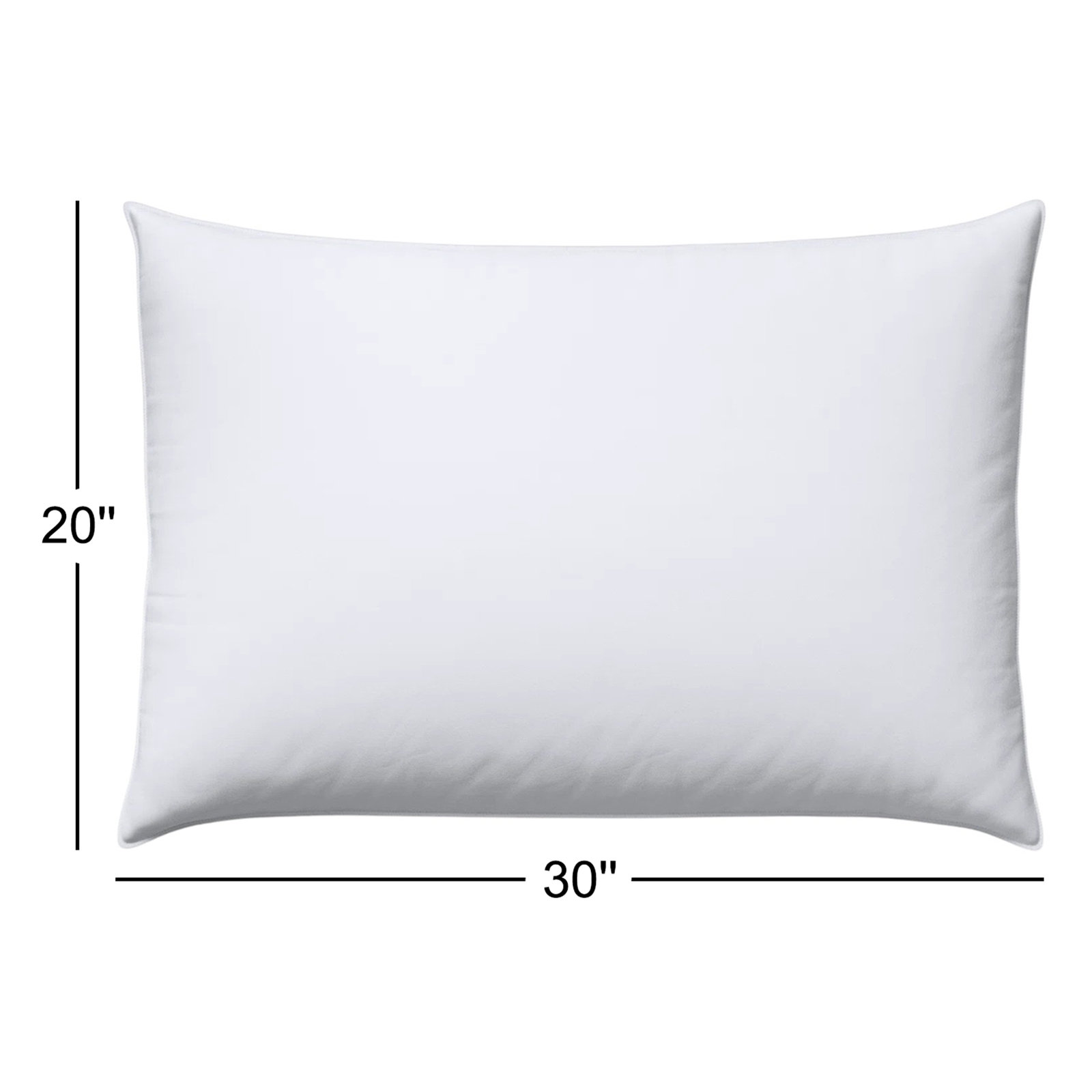 Medium Feather Down Pillow, Queen, White