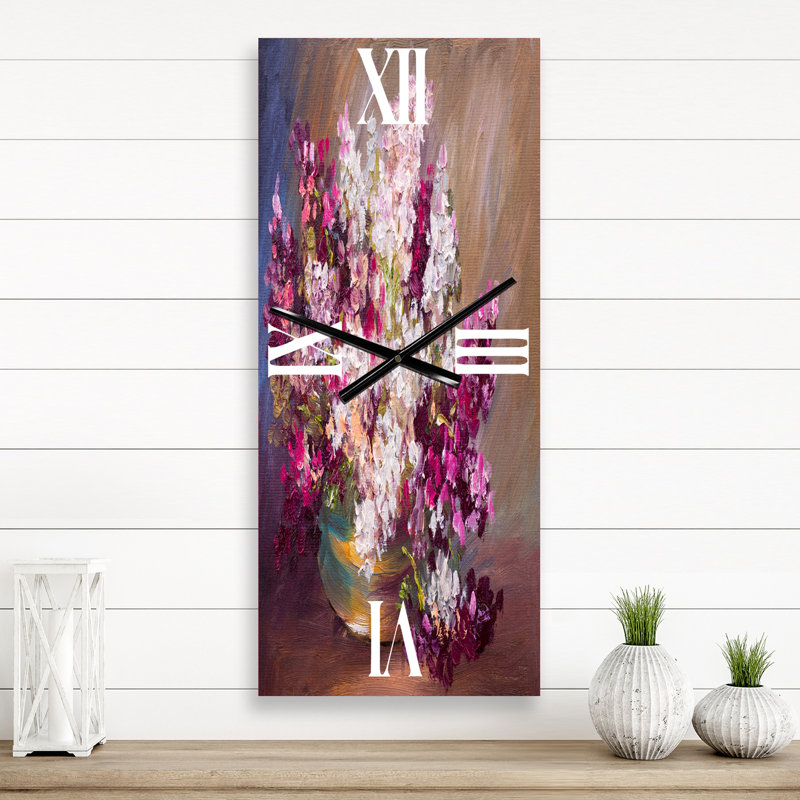 Horloge murale Bouquet de lilas, Petit