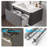 30-Inch Modern Gray Wall-Mount Bathroom Vanity With White Ceramic Integrated Basin 