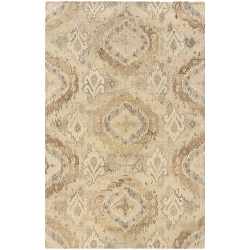 Donalda Wool Indoor Rug, Rectangle 5' x 8'