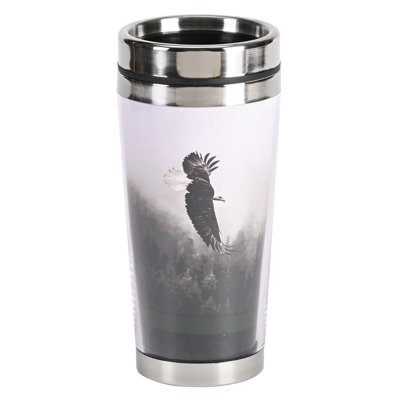 Dicksons Inc 16 fl. oz. Double Wall Insulated Stainless Steel Travel Mug with