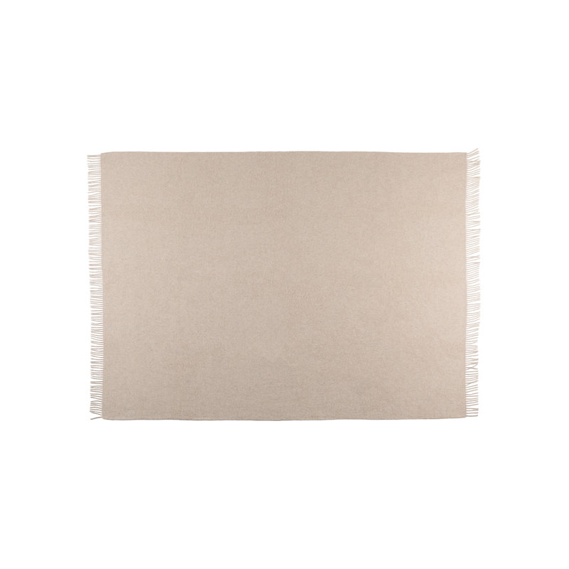 Jeté en laine recyclée et écossais L 73 po x l 59 po Fibre par Auskin, Brun